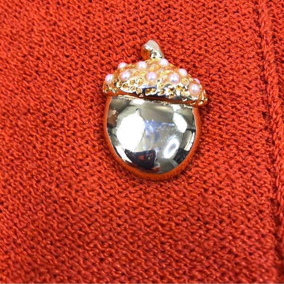 STEVE FABRIKANT VTG Wool Knit Dress 10 Orange Retro Versatile Y2K Rare Made USA - Picture 10 of 12